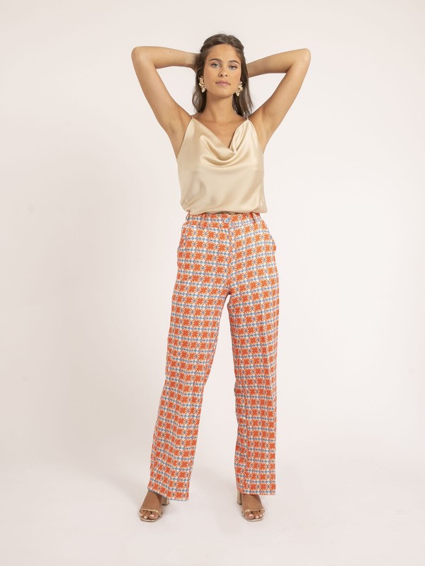 Pantalon motifs EDELINE -...