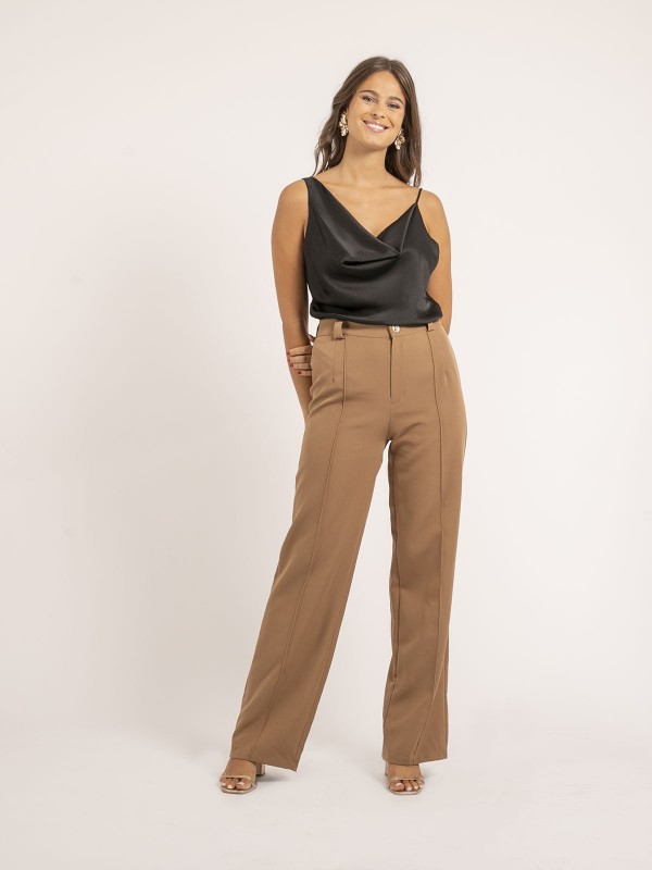 Caraco satin FELANA - Noir