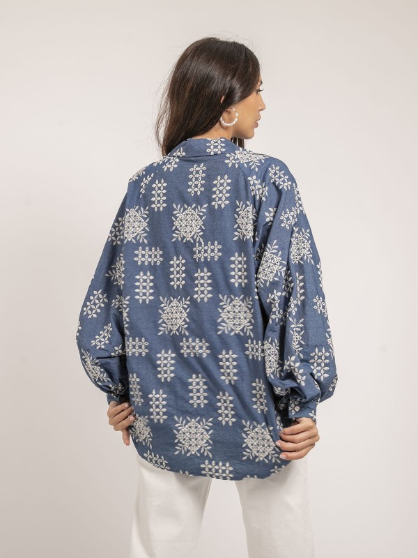 Chemise broderies anglaises...