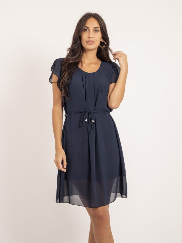 Robe courte IEVE - Bleu marine