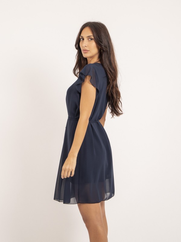 Robe courte IEVE - Bleu marine