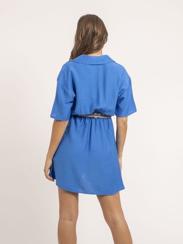 Robe courte IKONA - Bleu