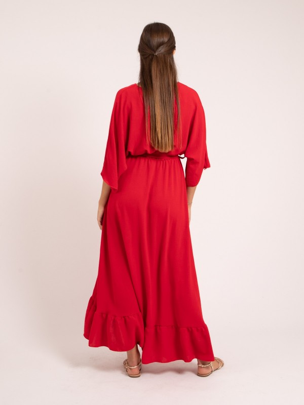 Robe longue IOANNA - Rouge