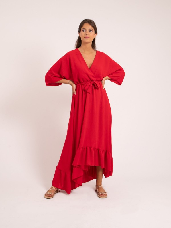 Robe longue IOANNA - Rouge