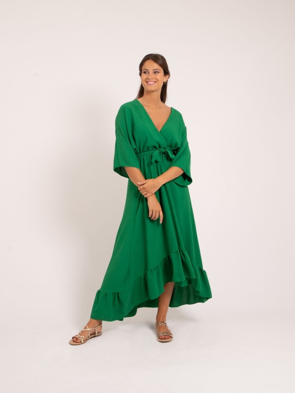 Robe longue IOANNA - Vert