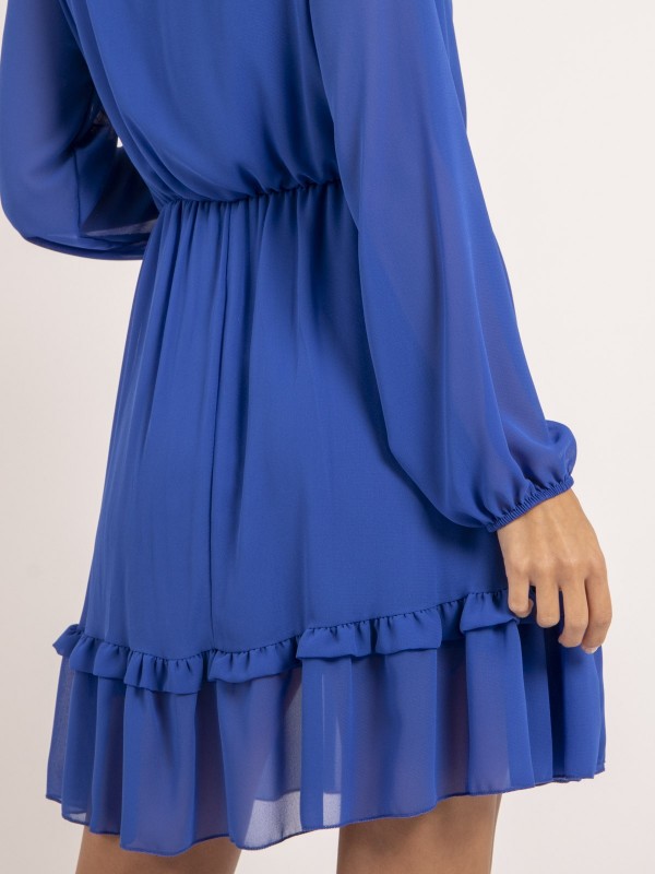 Robe courte IOLANDE - Bleu...