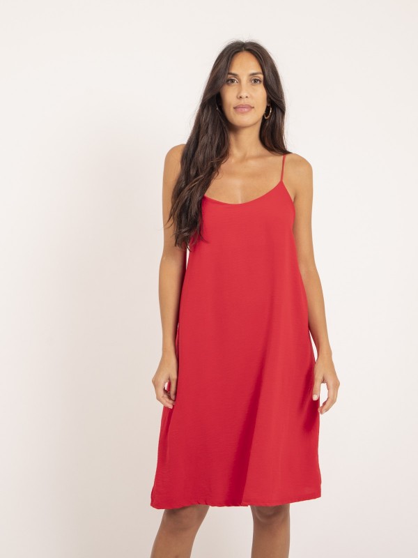 Robe courte IZOLDA - Rouge