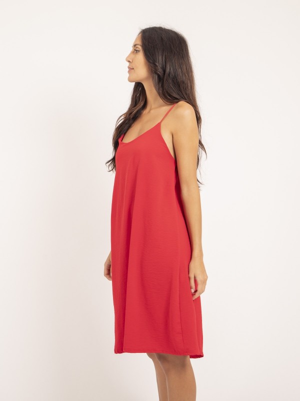 Robe courte IZOLDA - Rouge