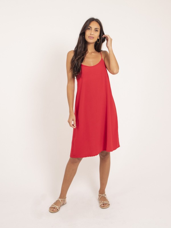 Robe courte IZOLDA - Rouge