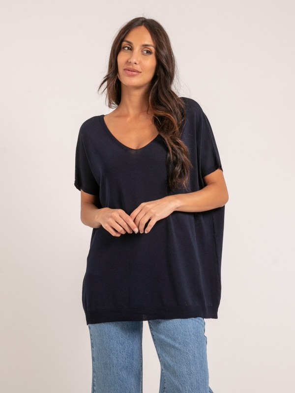 Pull fin KARINI - Bleu marine