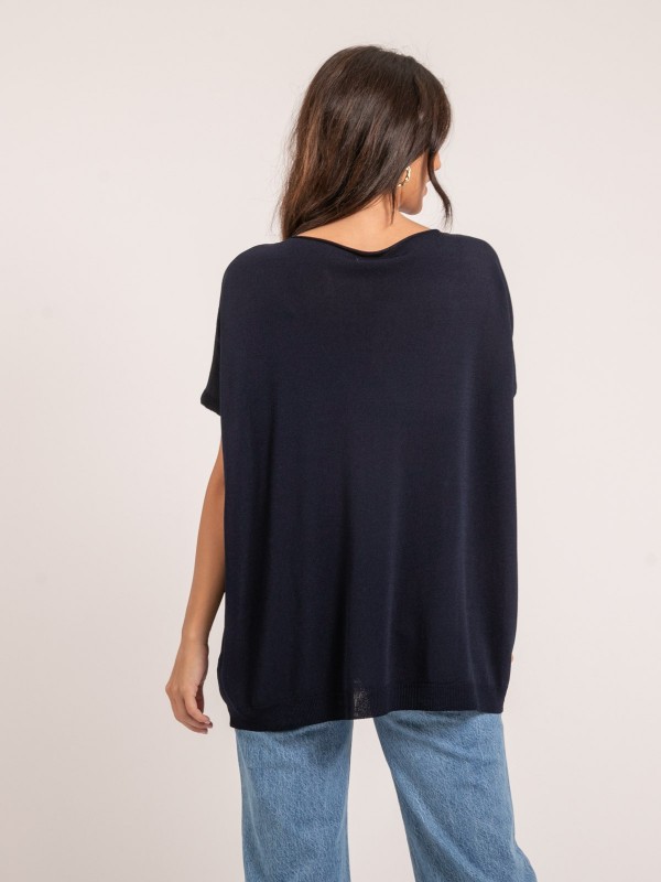 Pull fin KARINI - Bleu marine