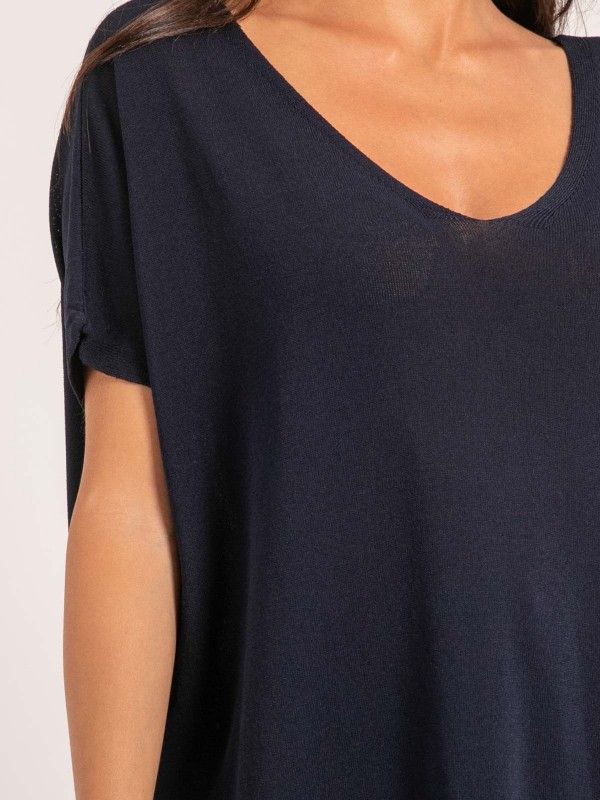 Pull fin KARINI - Bleu marine