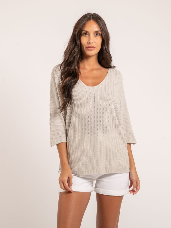 Pull fin KARTELIA - Beige