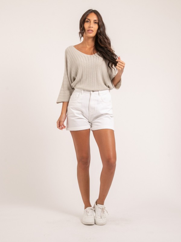 Pull fin KARTELIA - Beige