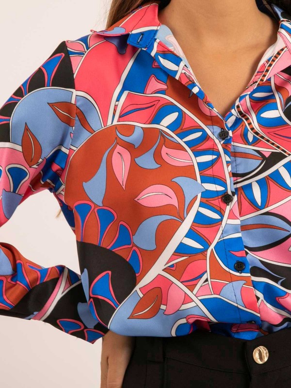 Chemise satin motifs OLIDA