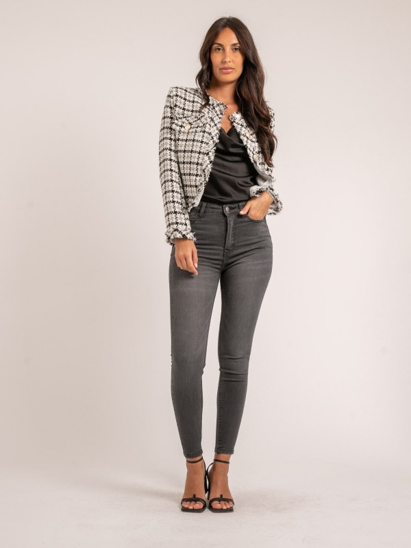 Veste tweed ULMAN - Noir