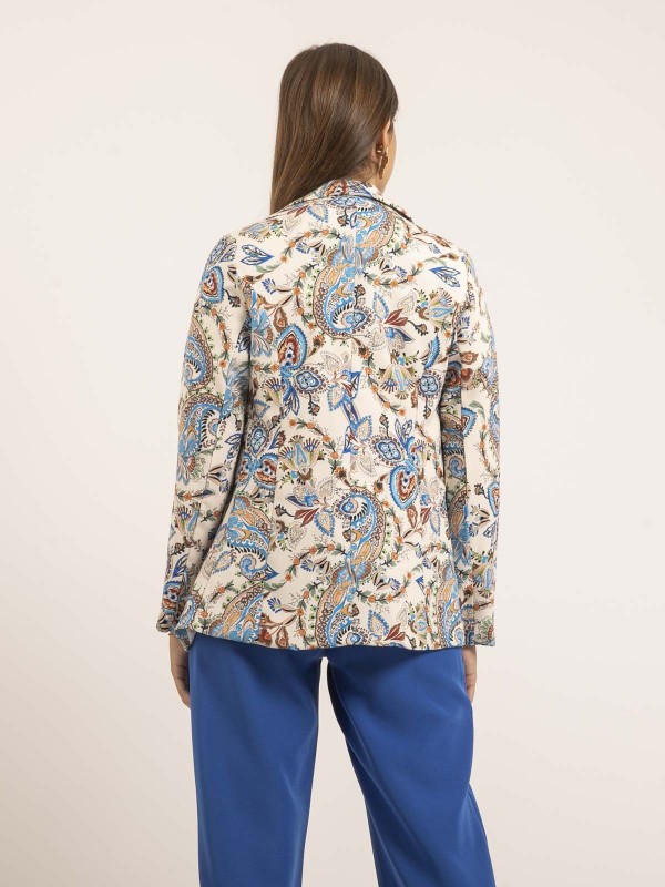 Blazer motifs URADY - Bleu