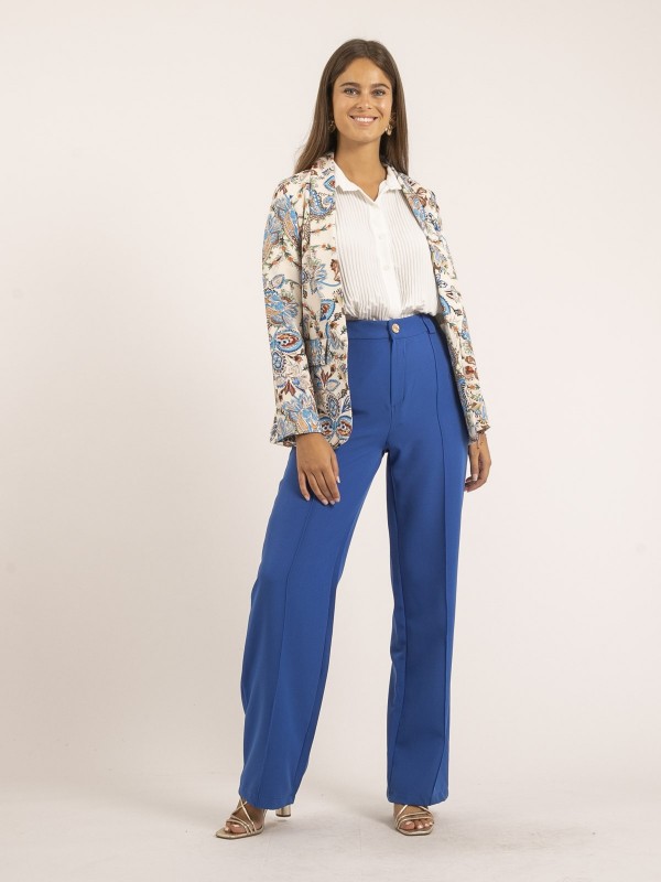 Blazer motifs URADY - Bleu