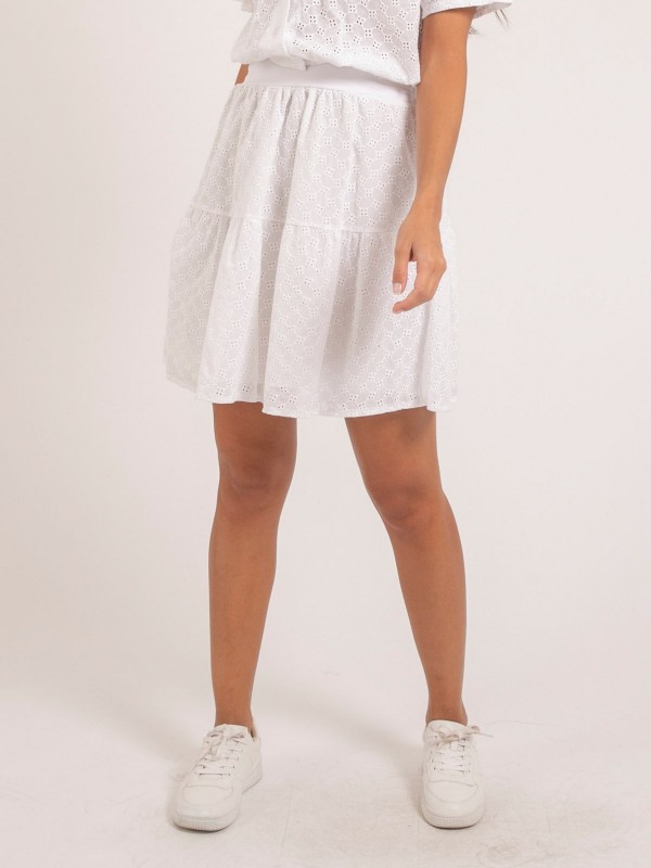 Jupe courte broderies...