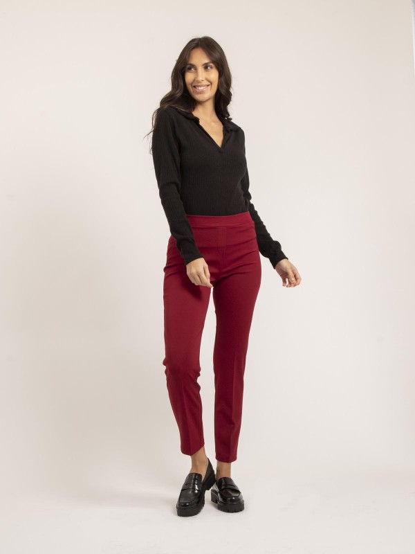 Pantalon ELIANE - Bordeaux