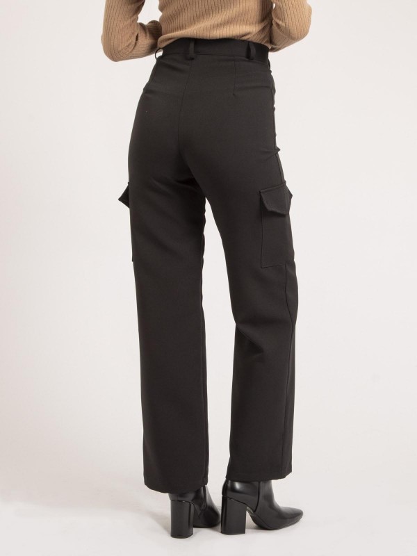 Pantalon cargo ENATIA - Noir