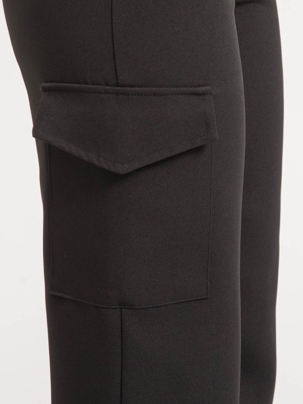 Pantalon cargo ENATIA - Noir