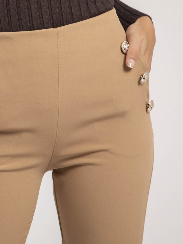 Pantalon droit ESLINA - Beige