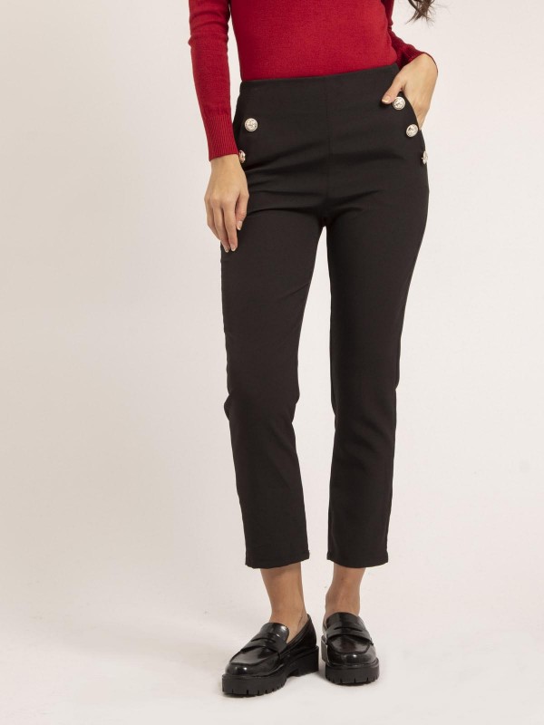 Pantalon droit ESLINA - Noir