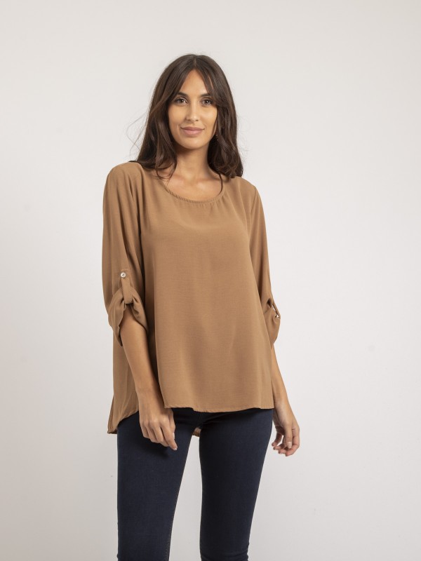 Blouse dos plissé FUNDA -...