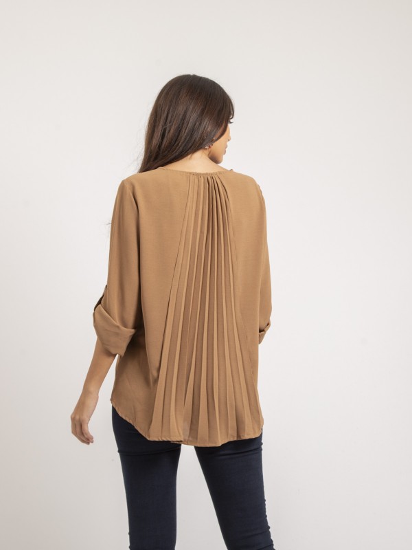 Blouse dos plissé FUNDA -...