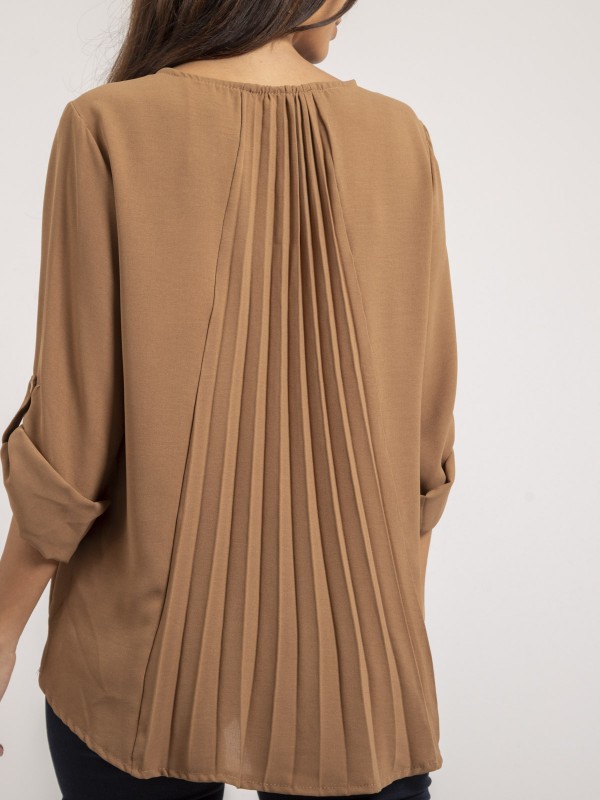 Blouse dos plissé FUNDA -...