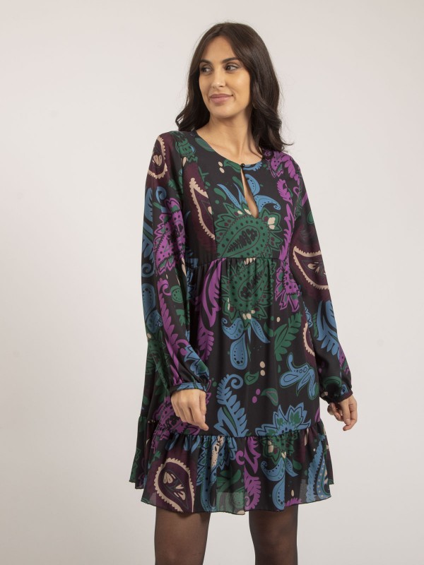 Robe courte motifs ILLONA -...