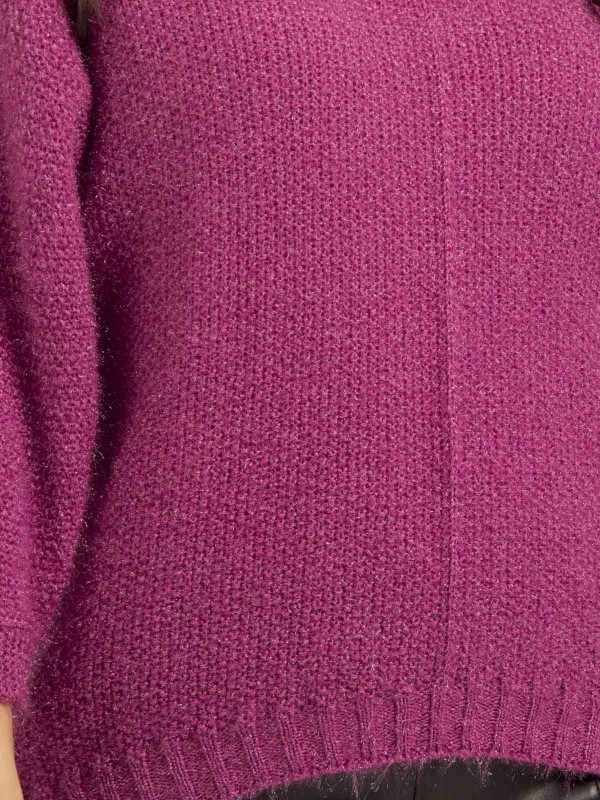 Pull col V KAFIA - Violet