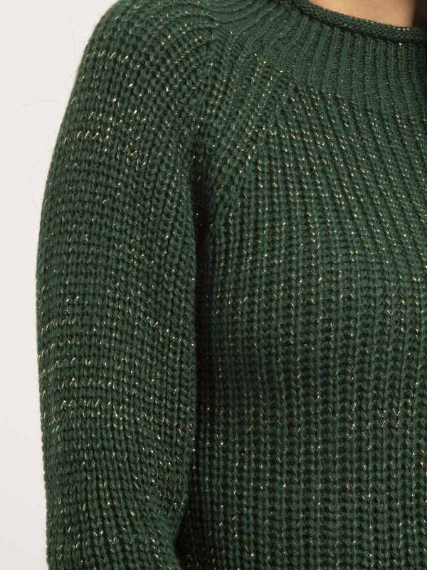 Pull col montant lurex...