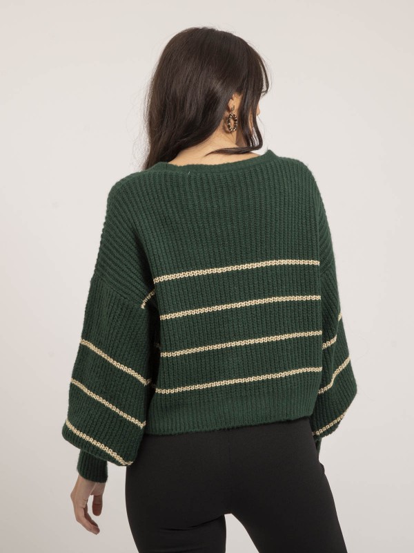 Gilet rayures KONE - Vert...