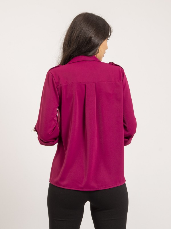 Chemise courte ORELIE - Violet