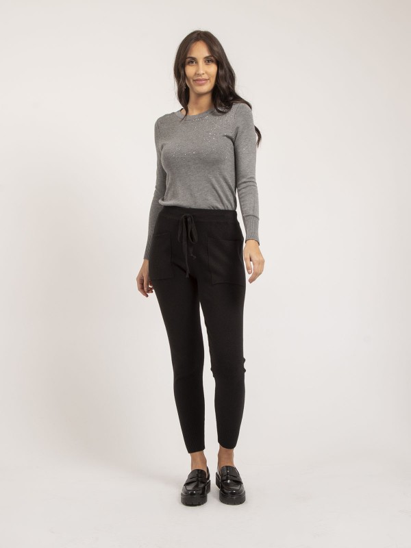 Pantalon jogging en maille...