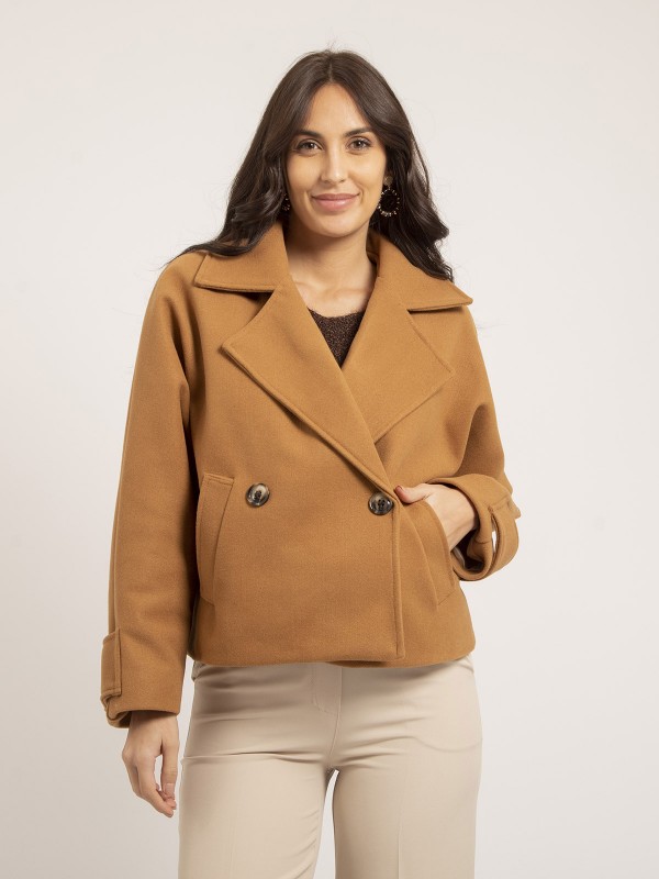 Manteau court UPALE - Camel