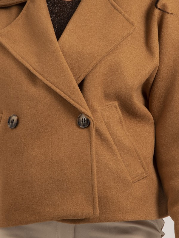 Manteau court UPALE - Camel