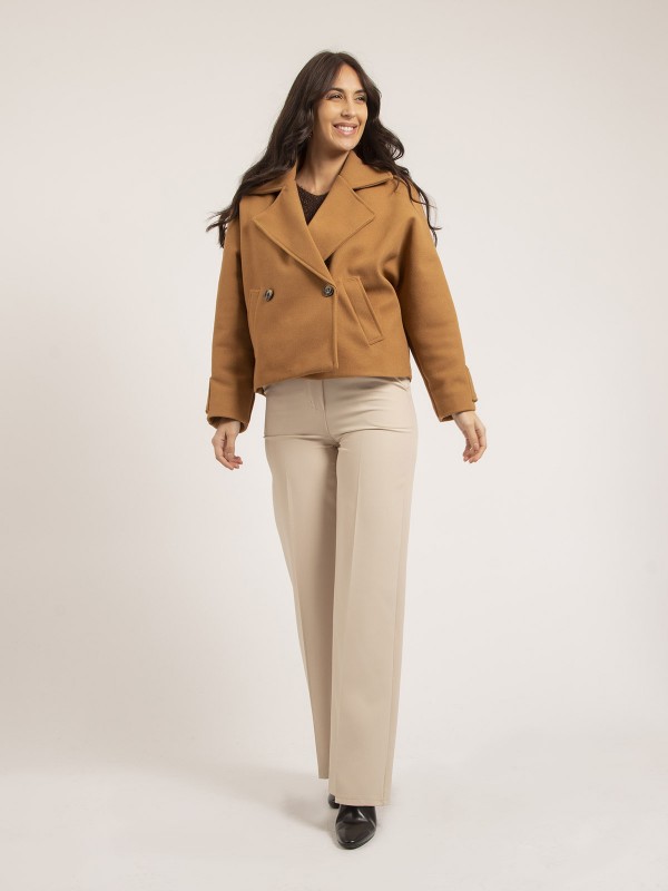 Manteau court UPALE - Camel