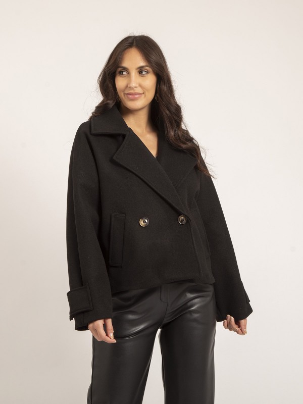 Manteau court UPALE - Noir