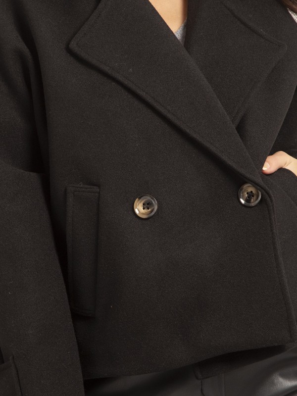 Manteau court UPALE - Noir