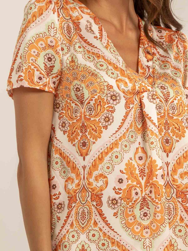 Top motifs FEZINE - Orange