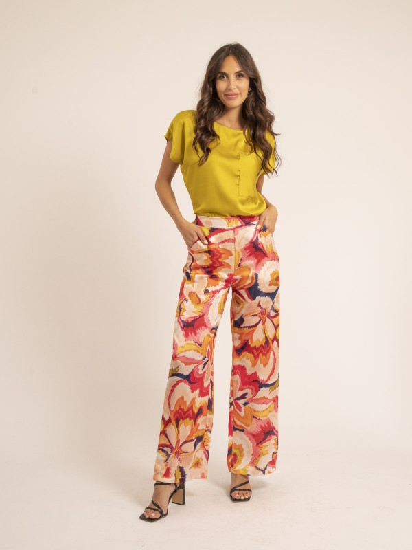 Pantalon fluide motifs...