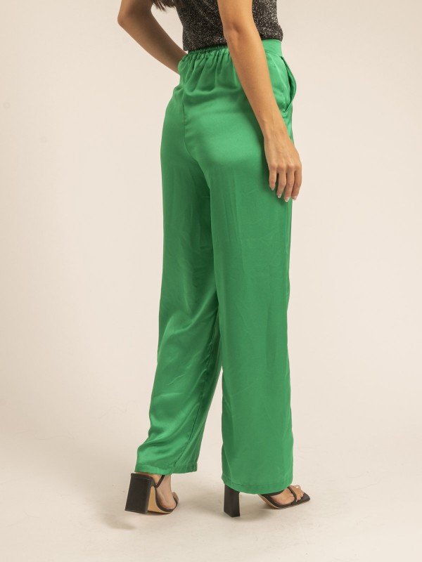 Pantalon fluide EDUARDA - Vert