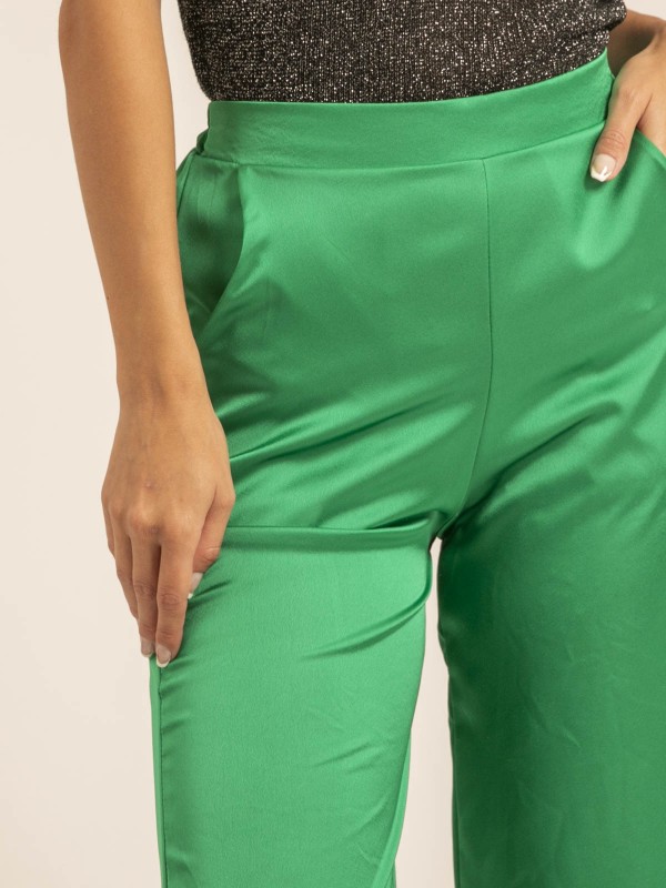 Pantalon fluide EDUARDA - Vert