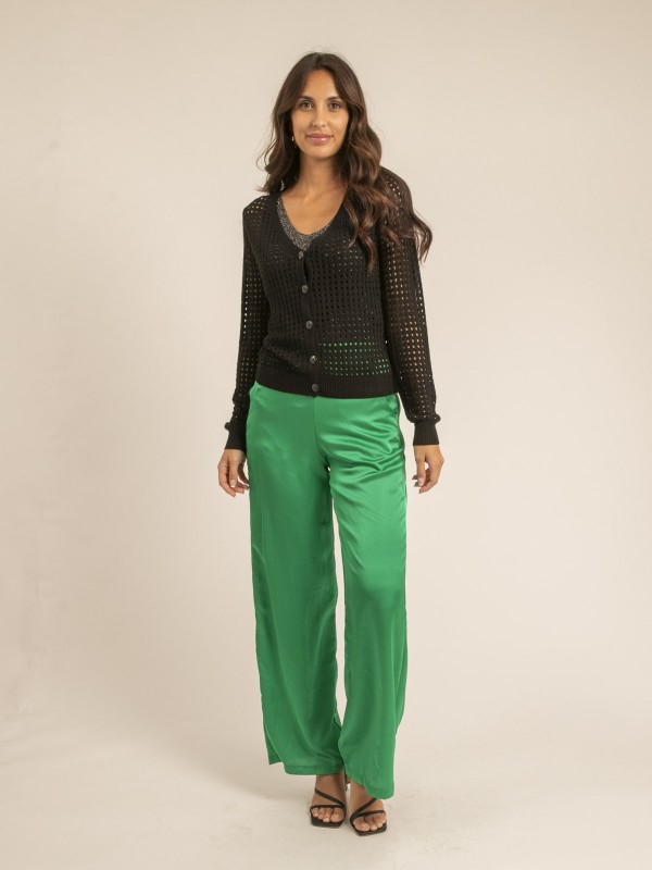 Pantalon fluide EDUARDA - Vert