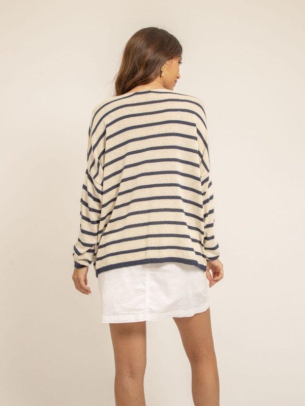 Pull fin motif coeur KELA -...