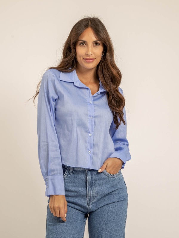 Chemise courte OCELIA - Bleu