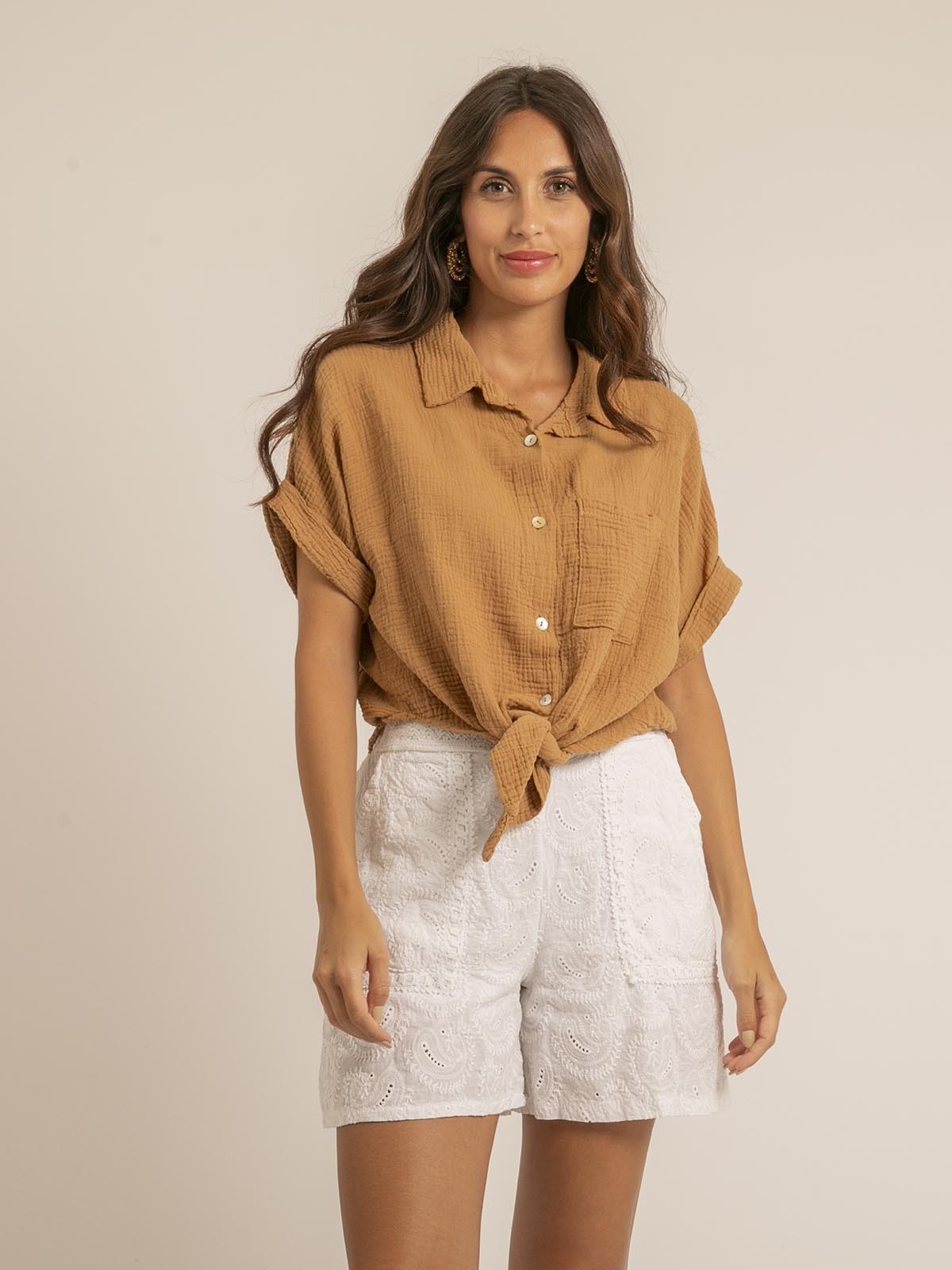 Chemisier manches courtes new arrivals
